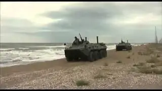 Боевое слаживание подразделений морских пехотинцев Каспийской флотилии