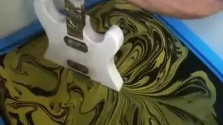 GUITAR SWIRLING(Yellow & Black Custom Guitar)