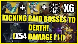 Destiny 2 - X54 DAMAGE PER KICK! Synthoceps + Peregrine Greaves VS Raid Bosses