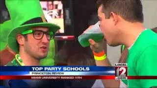 Miami U. and Ohio U. on list of top party schools