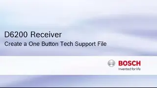 One Button Tech Support for Bosch Intrusion Alarm Systems