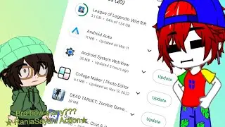 play store always sends me updates😭🤷🏻 |Subtitle Persian|Gacha Club & Plus• ✯ RaniaSayahi Action✯