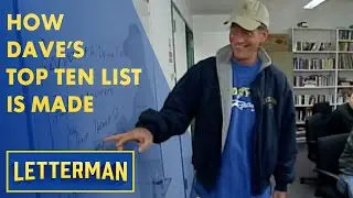 How Daves Top Ten List Is Made | Letterman