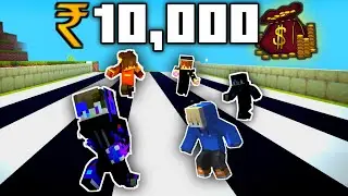 First To Finish Wins Rs10,000 | Minecraft Hindi | Basu Plays