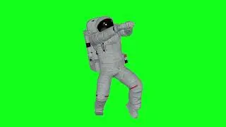 Astronaut Green Screen | 4K Astronaut Animation Green Screen| Astronaut Dance green screen Video