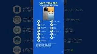 Vivo Y300 Pro telah rilis di china