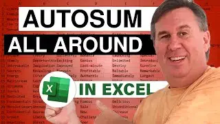 Excel - Amazing Way to Add AutoSum to Total Row and Total Column at Once - Episode 1980