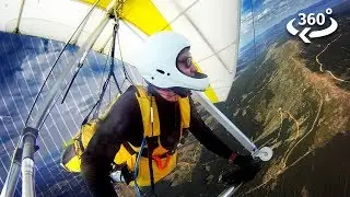 Hang Gliding Above the Ocean in 360º