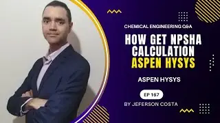 NPSHa CALCULATION ON ASPEN HYSYS | HOW TO DO NPSHa CALCULATION FOR CHEMICAL PROCESS ENGINEERS