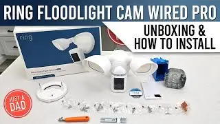 Ring Floodlight Security Cam Wired Pro with 3D Motion Detection  UNBOXING & HOW TO INSTALL