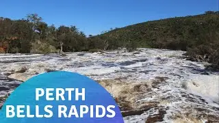 Perth Swan River At Bells Rapids After Heavy Rains
