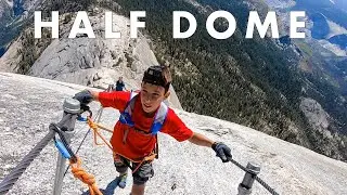 Hiking up the Cables at Half Dome in Yosemite National Park - Bucket List!