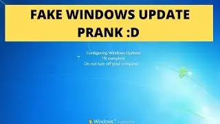 How To Do Fake Windows Update Prank