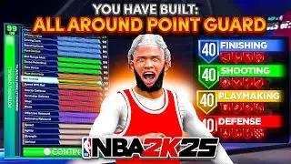 *NEW* BEST ALL-AROUND POINT GUARD BUILD ON NBA 2K25! BEST GAME BREAKING GUARD BUILD IN NBA 2K25!