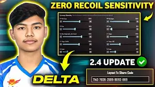 🔥New DRSxDELTA Sensitivity (2.4 Update) & DRSxDELTA Control Code & new sensitivity code pubg/bgmi