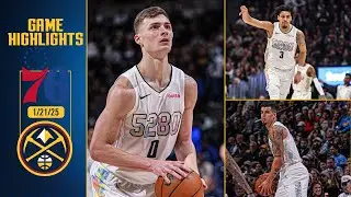 Denver Nuggets Highlights vs  Philadelphia 76ers Full Game Highlights 📺 | 1/21/25