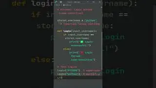 🔐 python == PYTHON — In One Code (Project Login System) #coding #code #programming