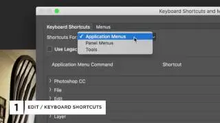 Creating a Keyboard Shortcut in Photoshop