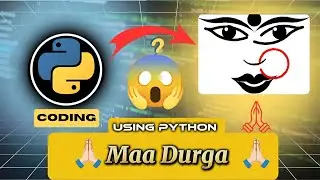 Created Durga Maa | Python Turtle | Web development | Python script | #python #webdevelopment
