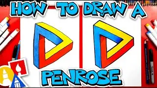 How To Draw A Penrose Triangle - Optical Illusion