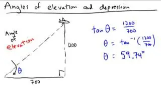 Angles of elevation and depression in word problems