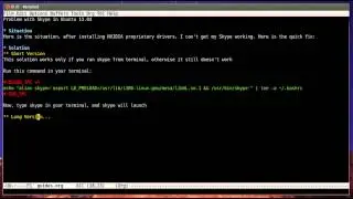Skype Problem Ubuntu Raring 13.04 [Solved]