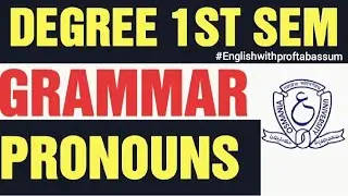 PRONOUNS DEGREE 1ST SEMESTER ENGLISH GRAMMAR #1stsemester #1stsemesterexam #1stsemexam #degree1stsem