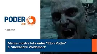 Meme mostra luta entre "Elon Potter" e "Alexandre Voldemort"