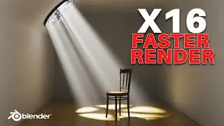 how to render volumetric lighting FASTER | Blender Tutorial