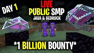 Public Minecraft SMP Server for Java & Bedrock *LIVE* 1.17.1 (Free to Join)  *1 BILLION BOUNTY*