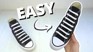 HOW TO BAR LACE CONVERSE (EASY Way)