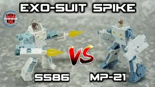 Review & Comparison: Hasbro Transformers Studio Series 86 Exo-Suit Spike VS Takara Tomy MP-21 Spike