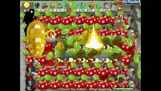 Plants vs. Zombies Lawn of Hell 2.2 - Cherry Bom & Con-cannon Vs All 99999 Zombies at the Blood-POOL