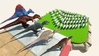 Spinosaurus Dinosaurs Evolution VS Polar Bear Challenge