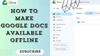 How To Make Google Docs Available Offline