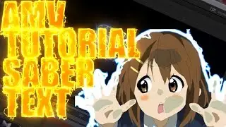 after effects tutorial amv - saber text