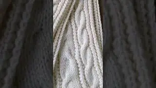 Длинный шарф с косами