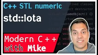 C++ STL numeric - std::iota | Modern Cpp Series Ep. 179