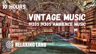 Step Back in Time: Library Lounge ASMR with 1920s 1930s Music