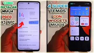 MIUI 14 Global Llego Poco x3 NFC | 4 Nuevos TEMAS Premium Para Xiaomi