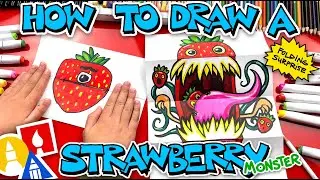 How To Draw A Strawberry Monster Folding Surprise