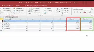 Two ways sum in access query to sum columns with null values🔥😍