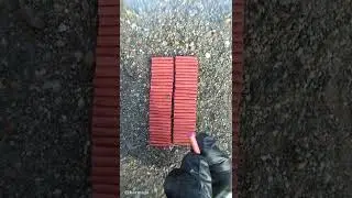 Цепная реакция 60-ти петард. Замедление 10 раз 