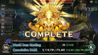 King's Raid - World Boss 1 - 2.6T - feat Kara + Gear and Perks (WB1)