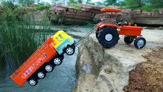 New JCB 5CX And Tata Tipper Accident Biggest River Pulling Out Mahindra Tractor Honda Scooty ? CSToy