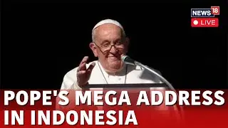 Pope Francis’ Address in Indonesia LIVE | Pope Francis Visit Indonesia | Pacific Tour News- N18G