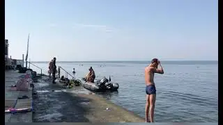 Анапа 20 июля 2021 г. Чёрное море Пляж Малая бухта/ Anapa today 20 July 2021 Black see Beach