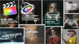 Quotes animation | Final Cut Pro, Apple Motion Template