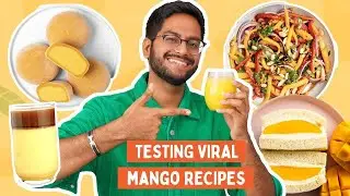 TESTING *WEIRDEST* VIRAL MANGO RECIPES 😳MANGO COFFEE, MANGO SANDWICH, FROOTI...DID I LIKE ANYTHING?