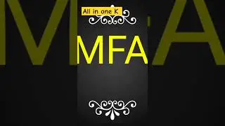 MFA in AWS #computerscience #aws #mfa #cloudcomputing @AllinOneK5